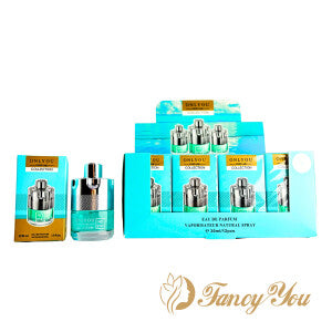 MINI PERFUME ÁRABE HOMBRE 30ML CELESTE T/PLATEADA