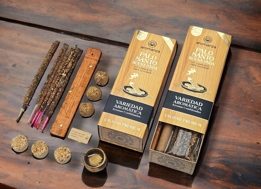 Kit Palo Santo Buena Onda x1 - Aromanza
