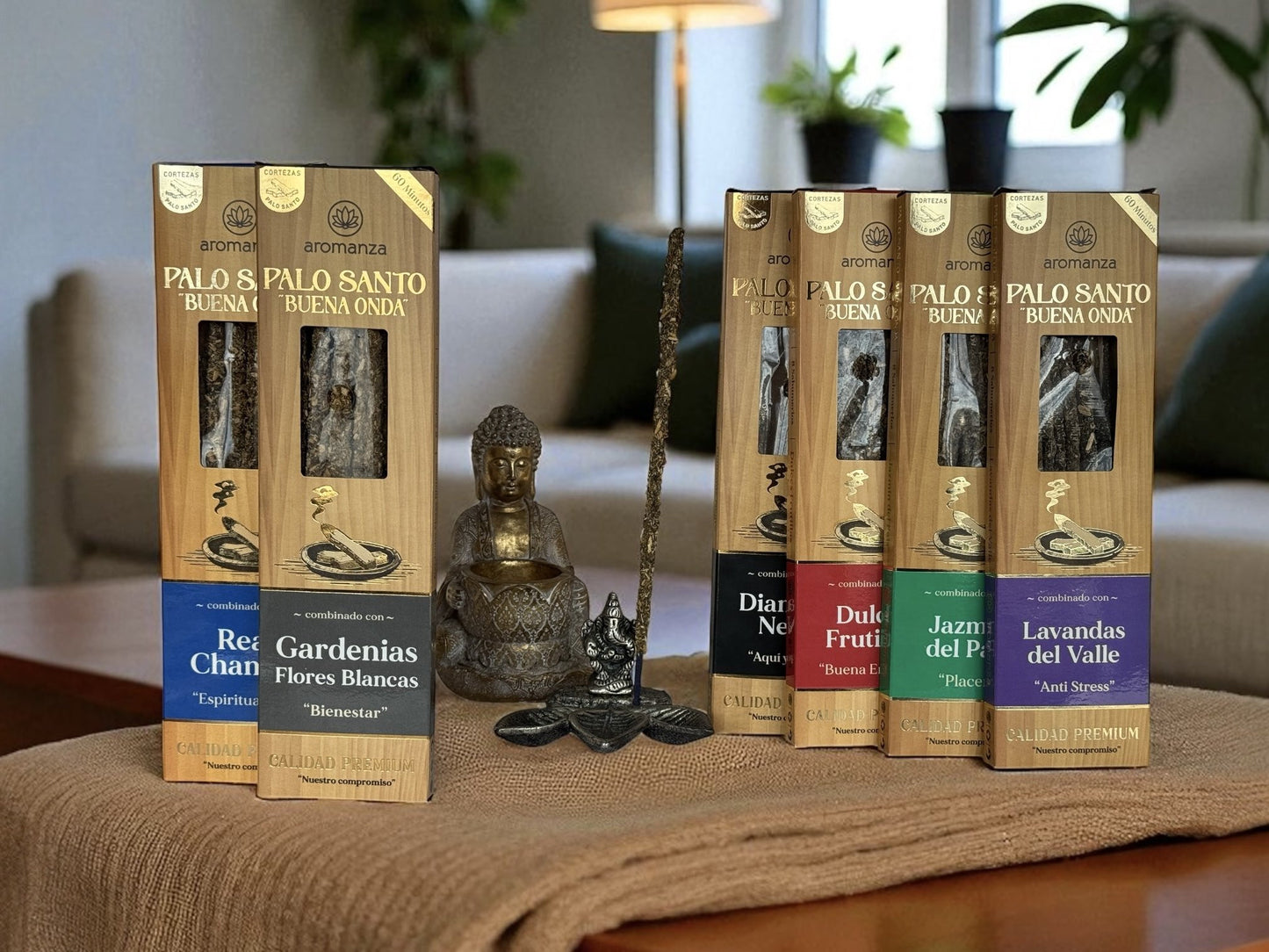 Palo Santo Buena Onda: Pack 8 Varillas Aromanza
