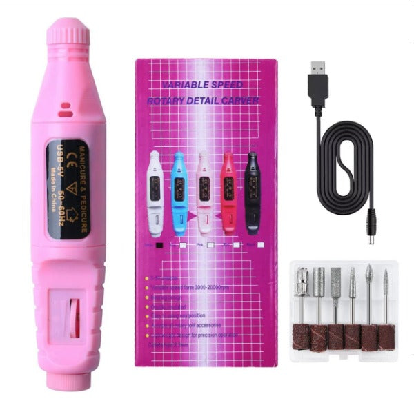 Mini torno de uñas USB