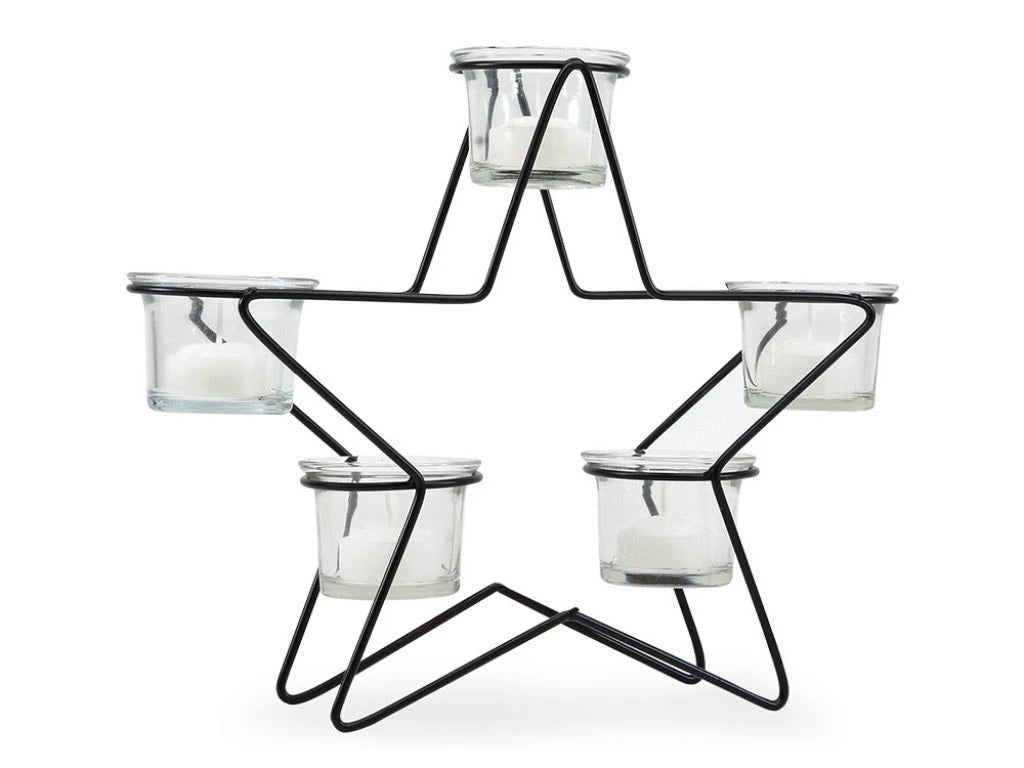 Porta Velas Estrella 28 cm