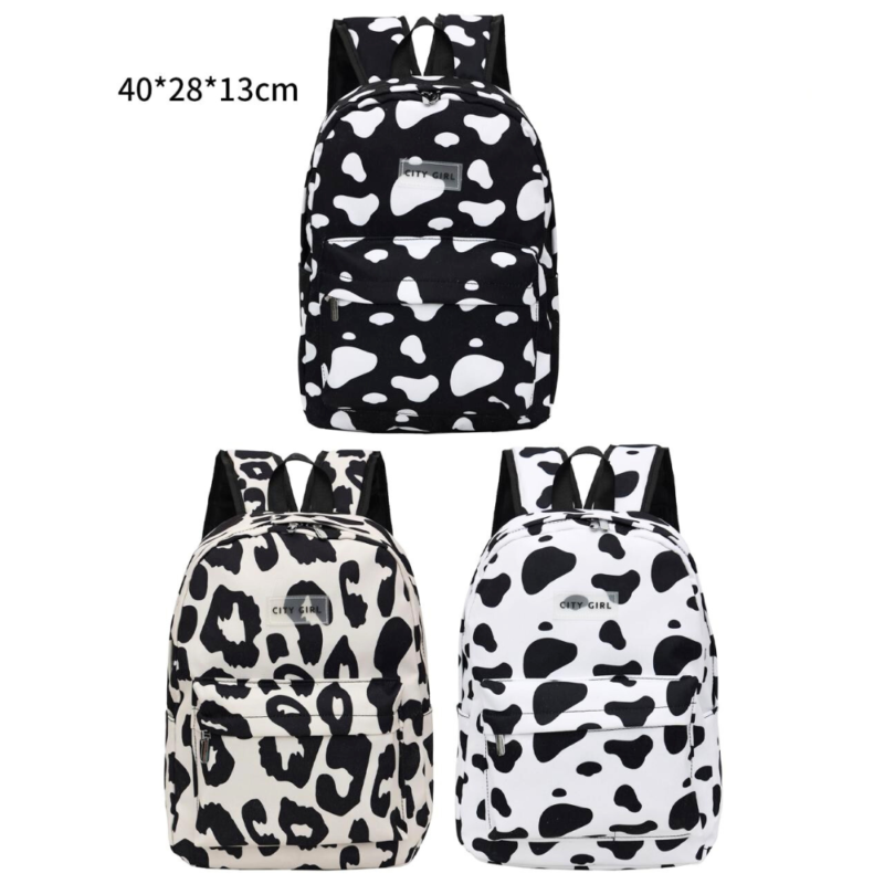 MOCHILA ANIMAL PRINT ** SOLO VAQUITA ** CITY GIRL