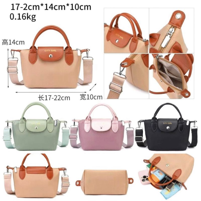 MINI CARTERA ** SOLO ROSA ** CITY GIRL