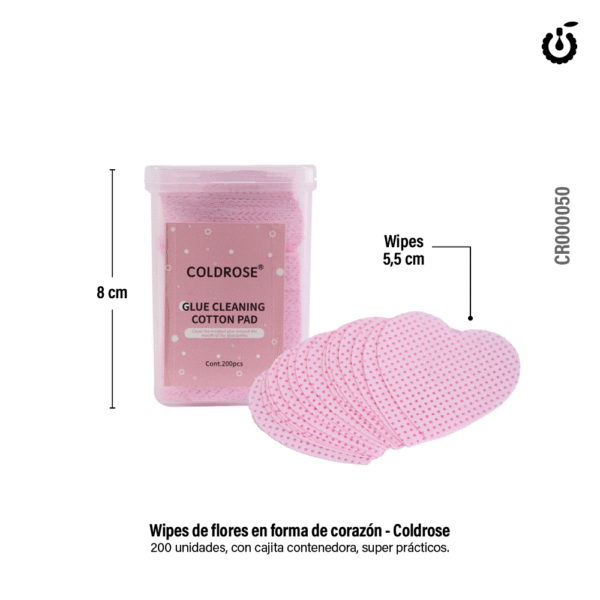 Wipes Corazon Rosa 200pcs Box COLDROSE