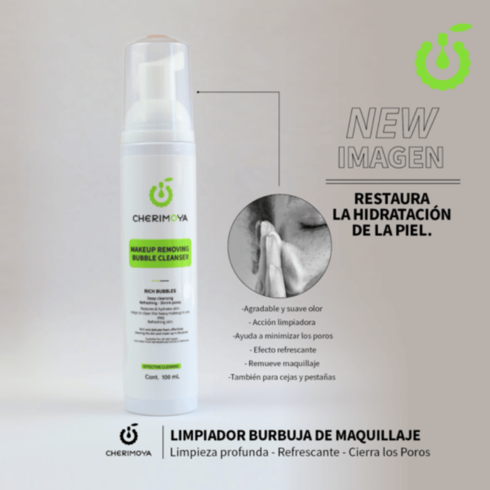 ESPUMA LIMPIADORA DE MAQUILLAJE CHERIMOYA