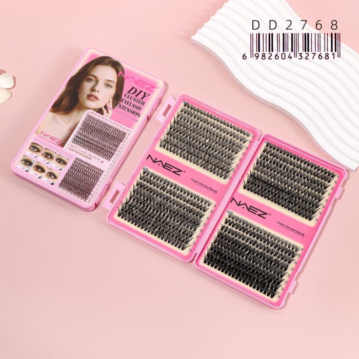 Extensiones de pestañas tipo racimo DIY – 30+40+50+60 NAEZ