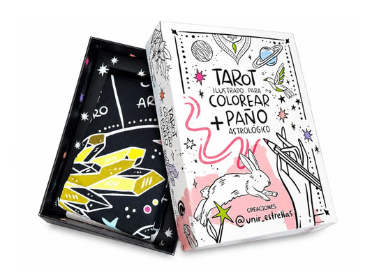 TAROT ILUSTRADO PARA COLOREAR PAÑO ASTROLOGICO