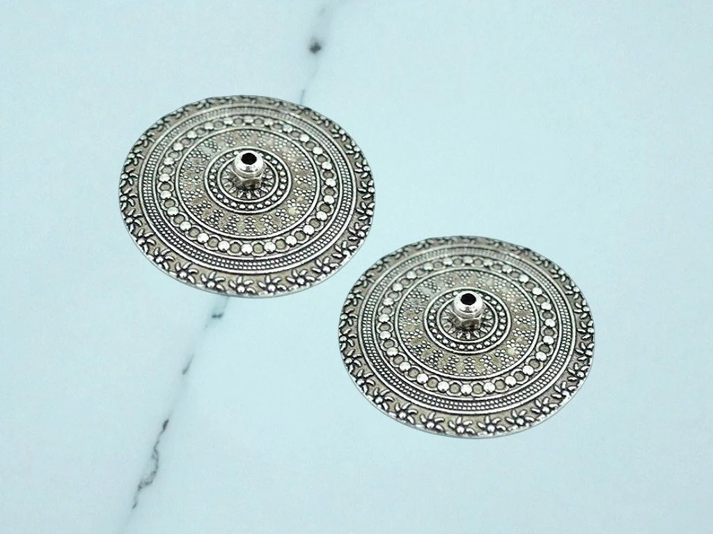 Porta Sah Mandala Metal Plata
