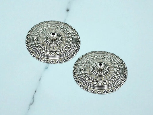 Porta Sah Mandala Metal Plata