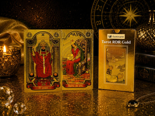 TAROT RIDER GOLD CON CARTAS DORADAS X1