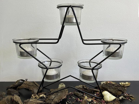 Porta Velas Estrella 28 cm