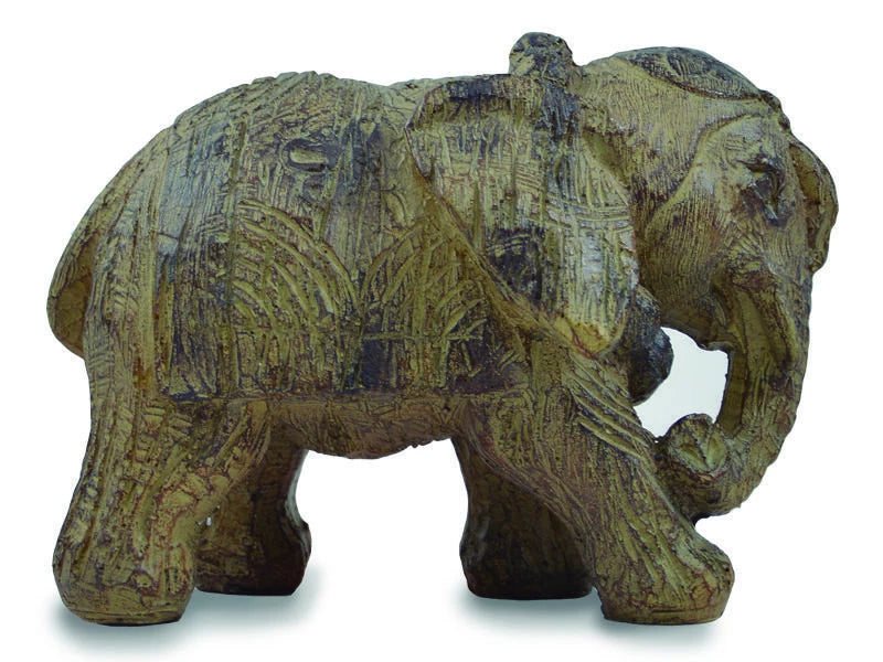 ELEFANTE DECO TALLADO 16 CM