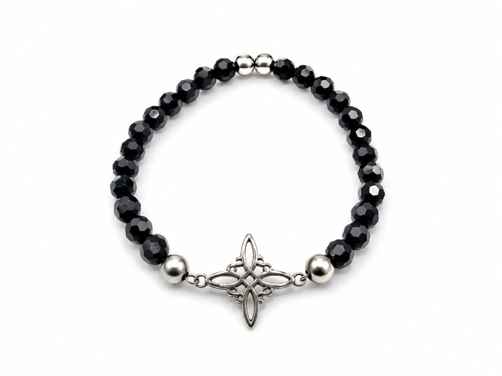 Pulsera Nudo de Bruja Negra Protectora