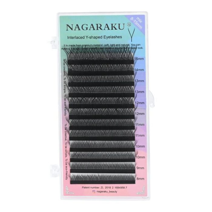 EXTENSIONES DE PESTAÑAS TECNOLOGICAS 2D YY NAGARAKU 0.07D MEDIDA UNICA