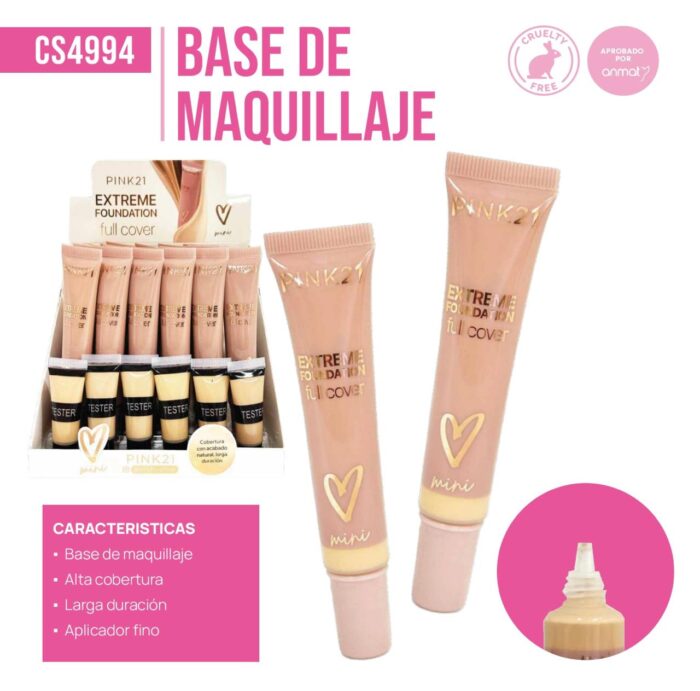 BASE DE MAQUILLAJES PINK21