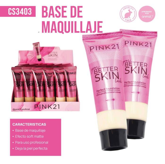 BASE DE MAQUILLAJE PINK21