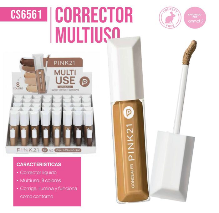 CORRECTOR LIQUIDO MULTIUSO PINK21