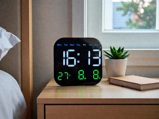 RELOJ DE PARED LED 18.5CM USB