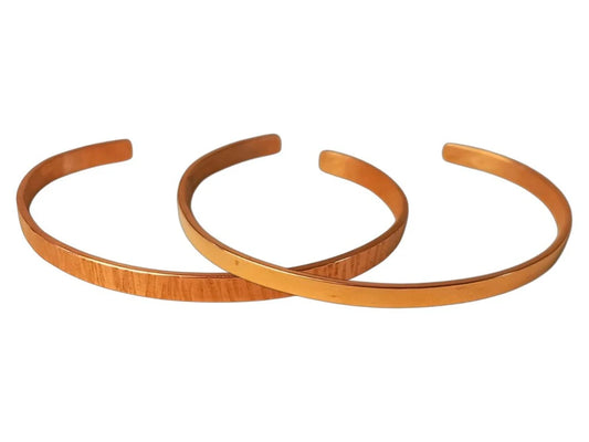 PULSERA COBRE FINITA LISA / LABRADA