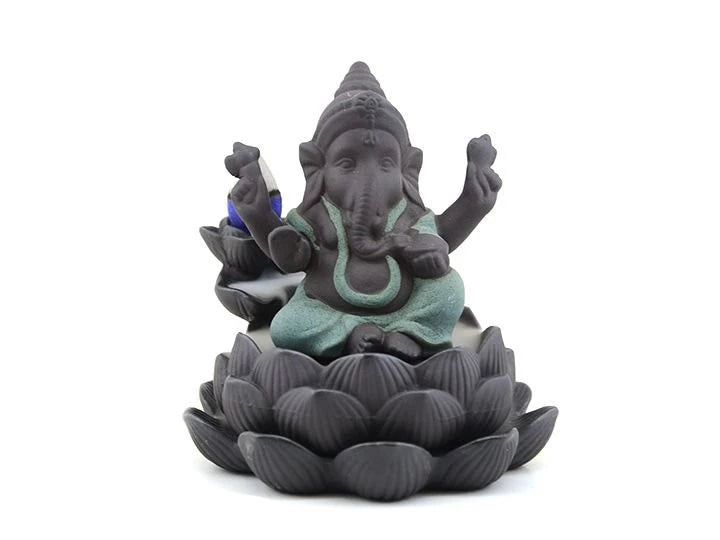 Cascada de Humo Ganesh S/Loto 10,5 cm - ¡Importada y Exclusiva!