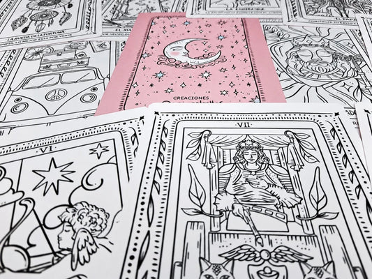 TAROT PARA COLOREAR CAJA RIDER - 78 NAIPES P/PINTAR