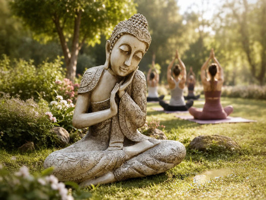 Imagen Resina Artesanal Buda Soñador Nº2 60cm