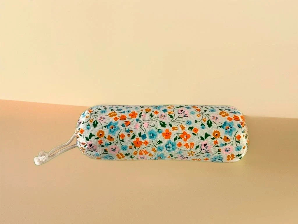 Almohadilla Cervical Bolster con Semillas y Lavanda - Funda Lavable