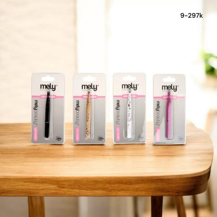 PINZA DE DEPILAR DECORADA PARA PESTAÑAS MELY