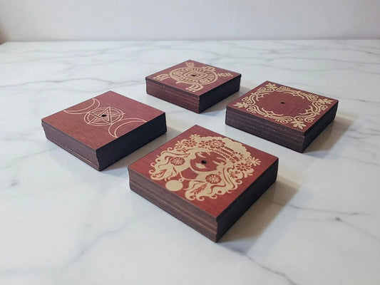 Porta Sah Cuadrado Deco Grabado 6cm MDF