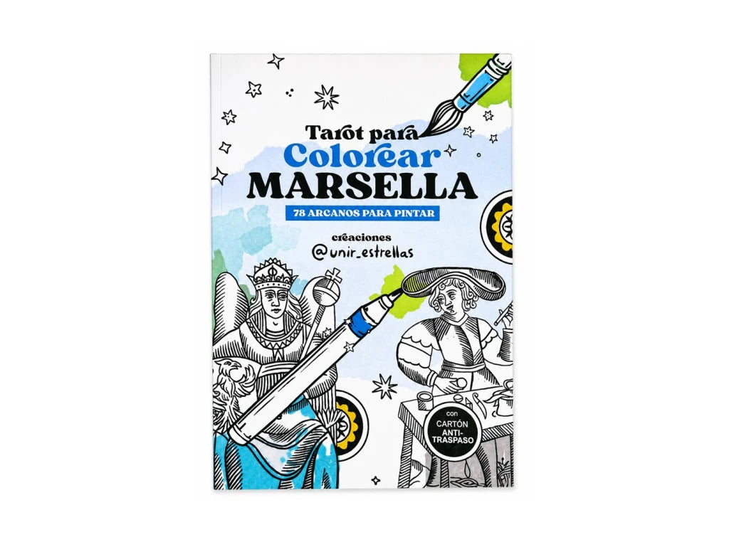 LIBRO TAROT ILUSTRADO PARA COLOREAR - MARSELLA