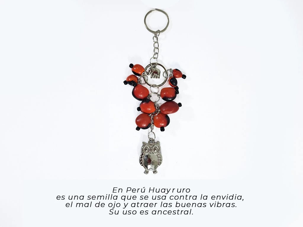 Llavero Huayruro con Dijes Varios Modelos x 1