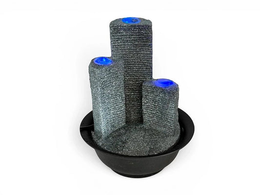 FUENTE 3 COLUMNAS CON LED 26CM