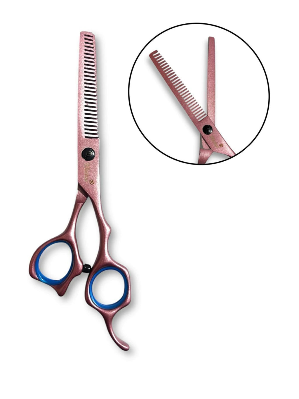 Tijera ROSA METALIZADA para entresacar N`13 ELOISE