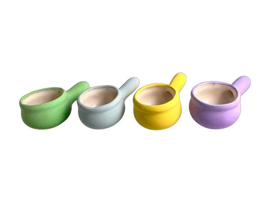 Sahumador esmaltado pintado colores 13x5cm: aromaterapia única