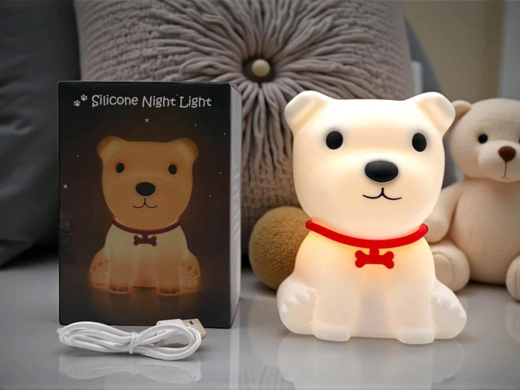 PERRITO LUZ TACTIL 16 CM