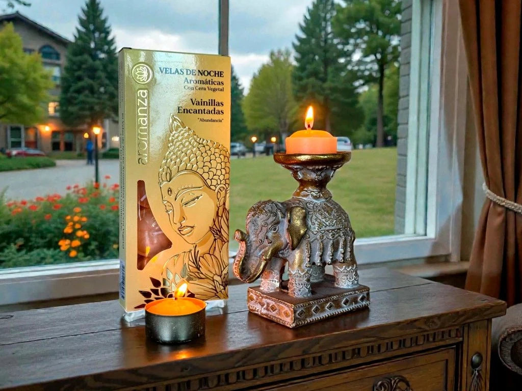 VELAS DE NOCHE AROMATICAS AROMANZA X10U. - X1