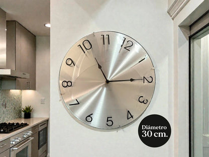 RELOJ DE PARED METALICO 30CM