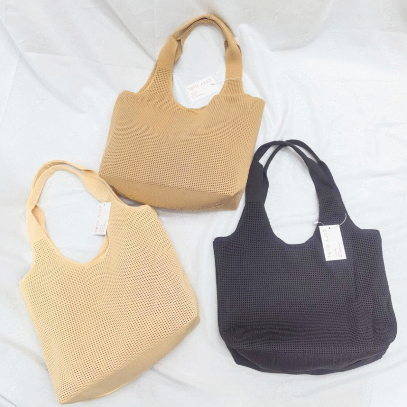 CARTERA DE TELA TEJIDA – CITY GIRL