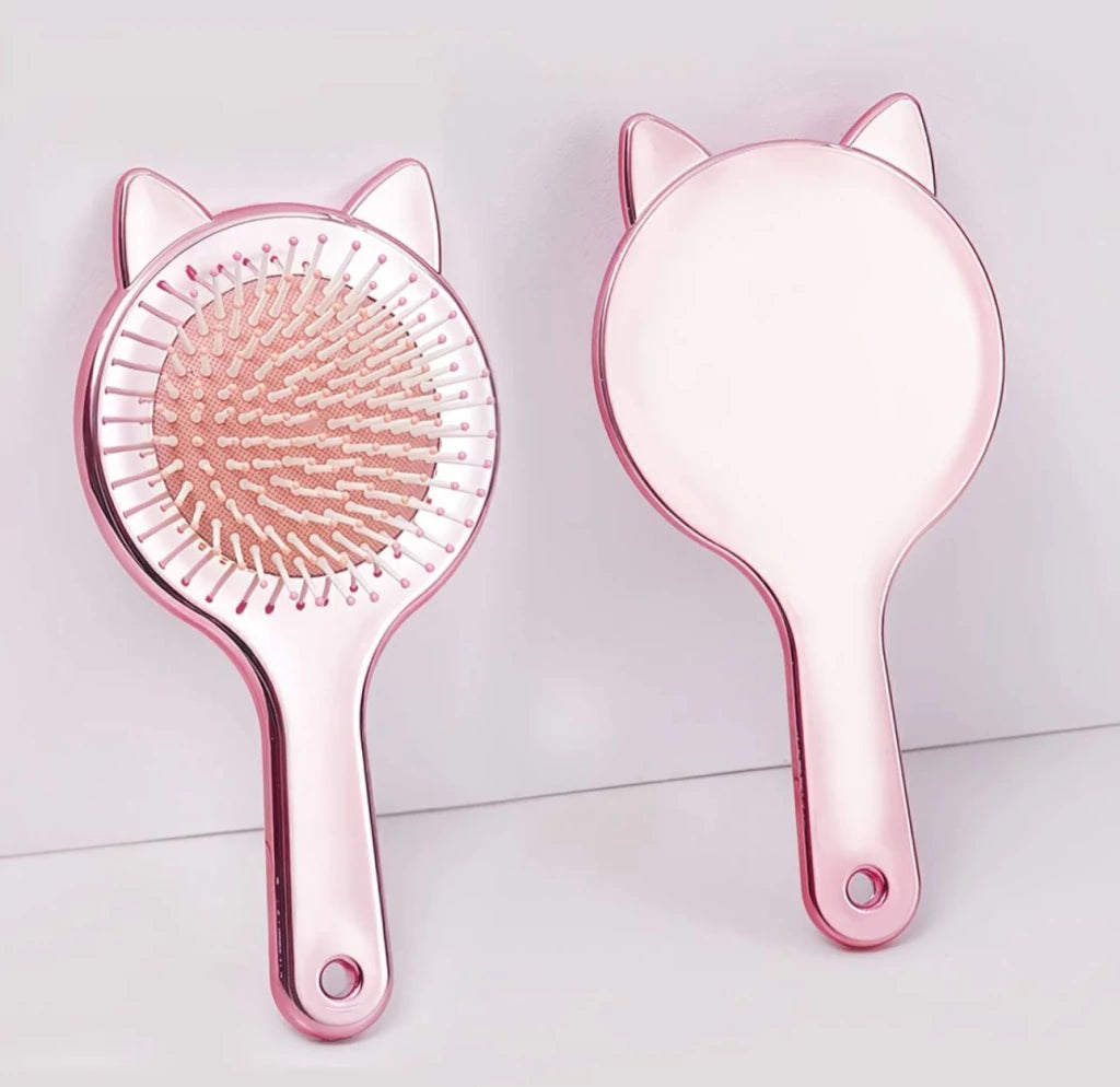 Cepillo para el pelo GATITO METALIZADO  ELOISE