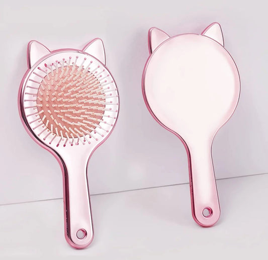 Cepillo para el pelo GATITO METALIZADO  ELOISE