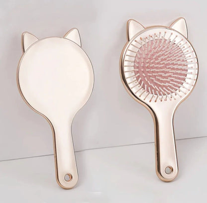 Cepillo para el pelo GATITO METALIZADO  ELOISE