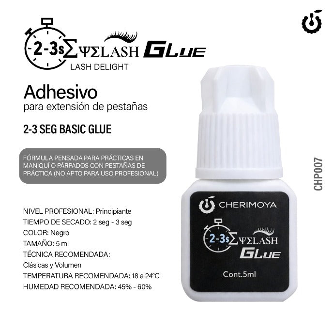 Adhesivo para extensión de pestaña de práctica 5ml Basic Glue 2-3s