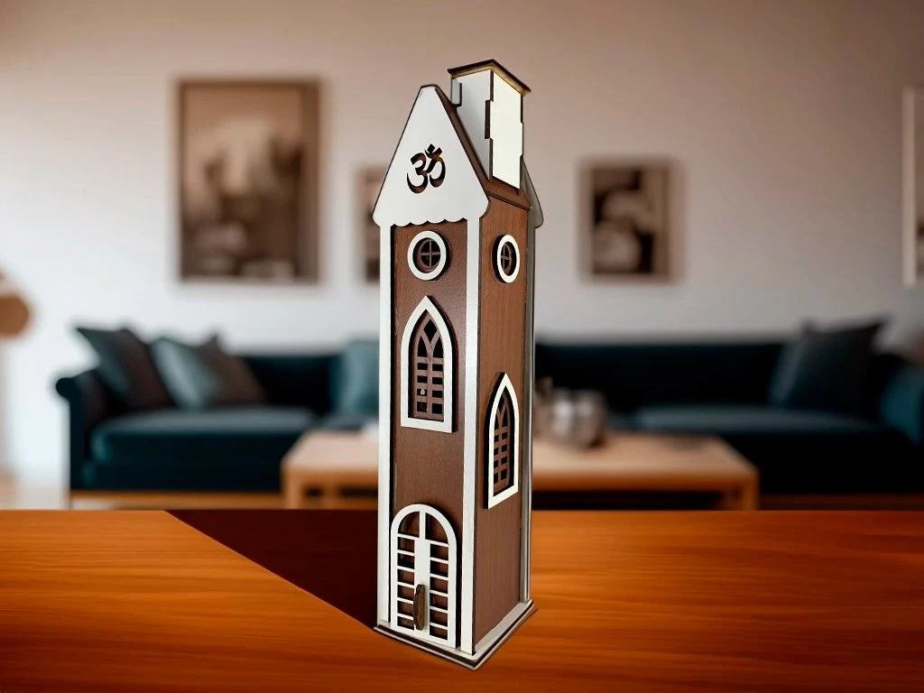 Porta Sahumerios Casita MDF 20cm