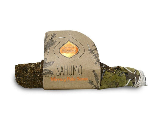 Sahumo de Mirra y Palo Santo Sagrada Madre: Purifica tu hogar
