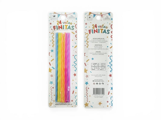 Velas Varitas Multicolor