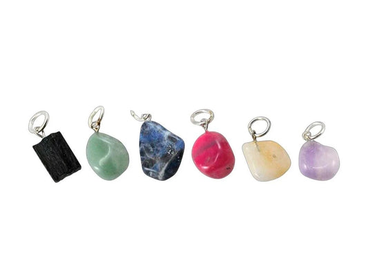 Dije de piedras engarzadas roladas