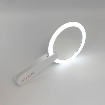 ESPEJO CON MANGO Y LUZ LED