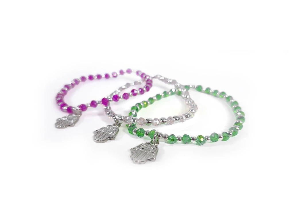 Pulsera de cristal Mano de Fátima Premium