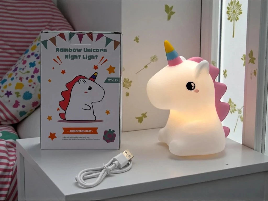 UNICORNIO LUZ TACTIL 16 CM