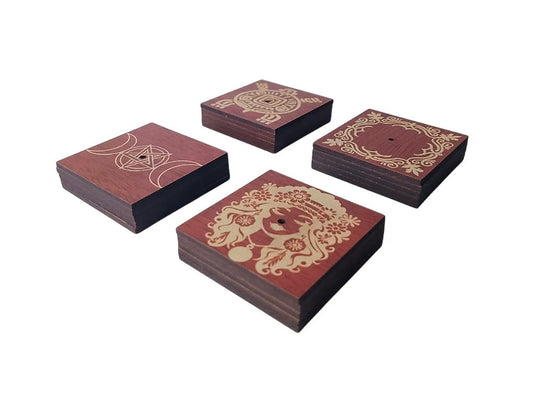 Porta Sah Cuadrado Deco Grabado 6cm MDF